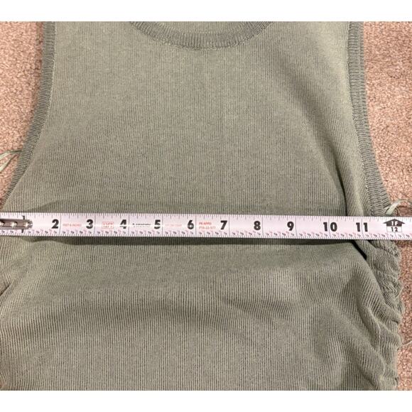 LIONESS Military Minds Ruched Bodycon Mini Dress Sz M Green Party Going Out Club - Picture 10 of 11